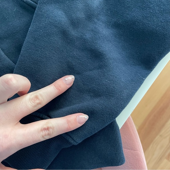 navy blue lululemon scuba half zip with hoodie size xs/s - Picture 7 of 7